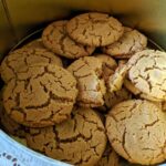 Flourless Peanut Butter Cookies in a Tin for Aunt Lorraine