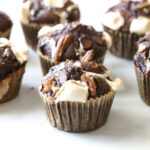 Gluten-Free Grain-Free Rocky Road Muffins on the counter.
